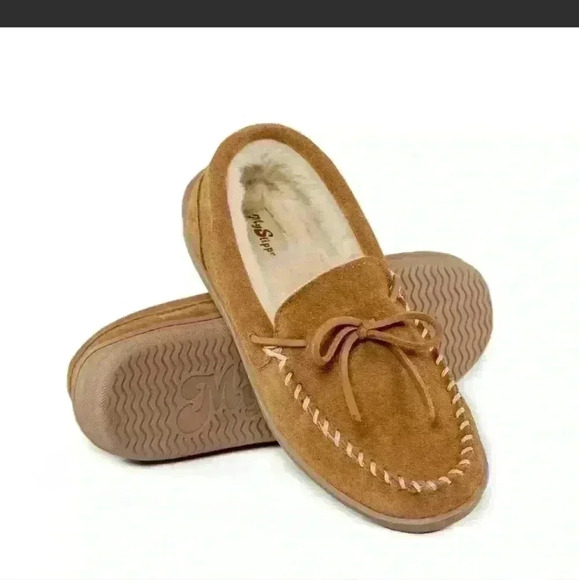 My Pillow Shoes - Beautiful, Soft, Confy MyPillow MySlippers Moccasin Women's SZ 7 Chestnut W/Box
